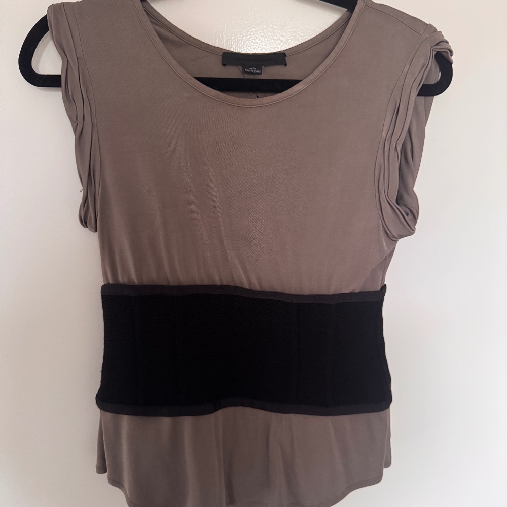 Alexander Wang Silk Shirt with Corset